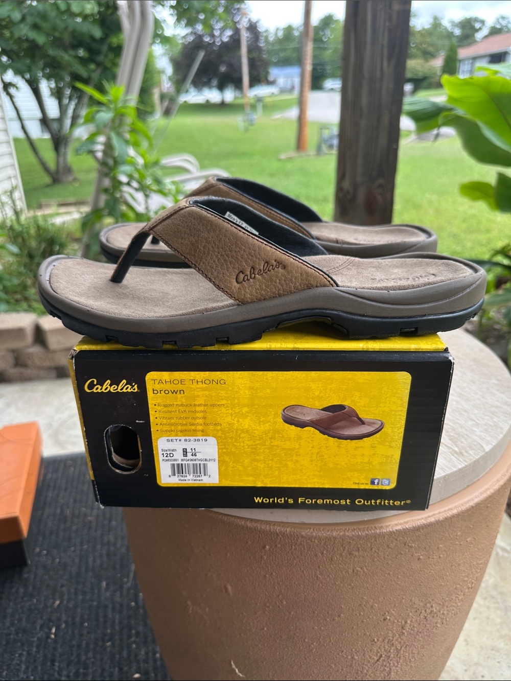 Cabela's Brown Tahoe Thong Men's Flip-Flops
